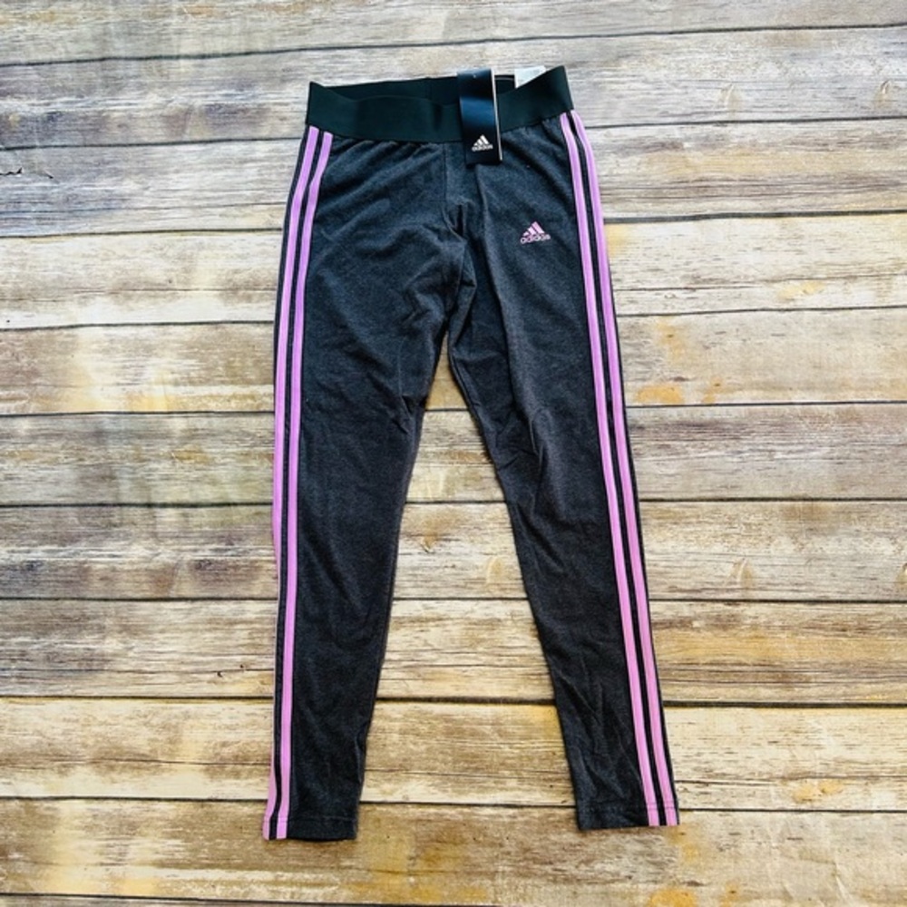 NWT Adidas gray leggings! Girls size 14